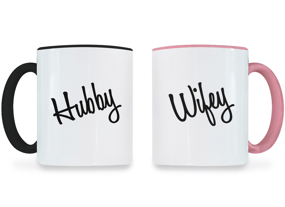 Hubby and Wifey - Couple Coffee Mugs