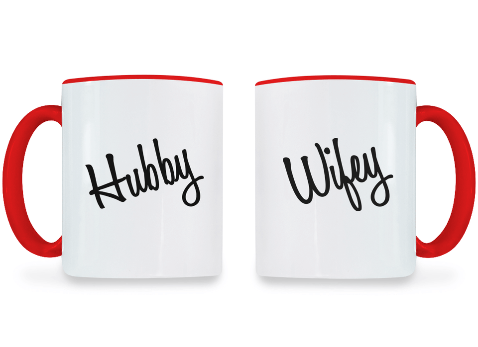 Hubby and Wifey - Couple Coffee Mugs