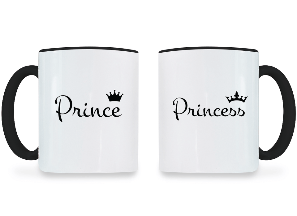 Prince and Princess - Couple Coffee Mugs