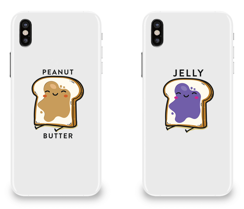 Peanut Butter Jelly Couple Matching Phone Cases – Couples Apparel