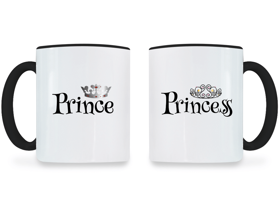 Prince and Princess - Couple Coffee Mugs