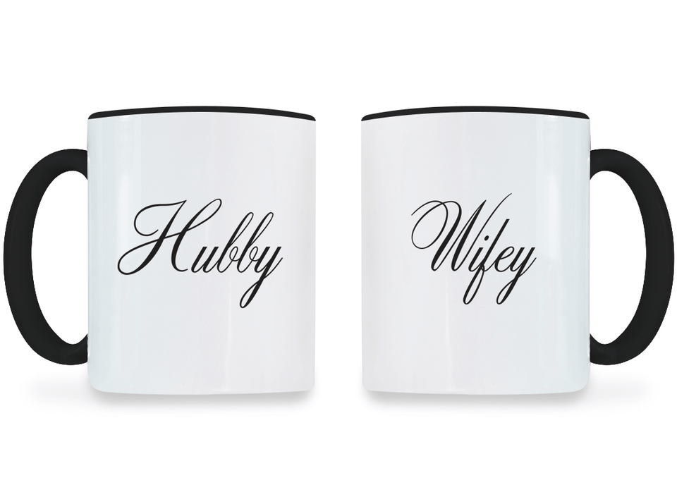 Hubby and Wifey - Couple Coffee Mugs