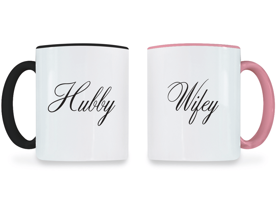 Hubby and Wifey - Couple Coffee Mugs
