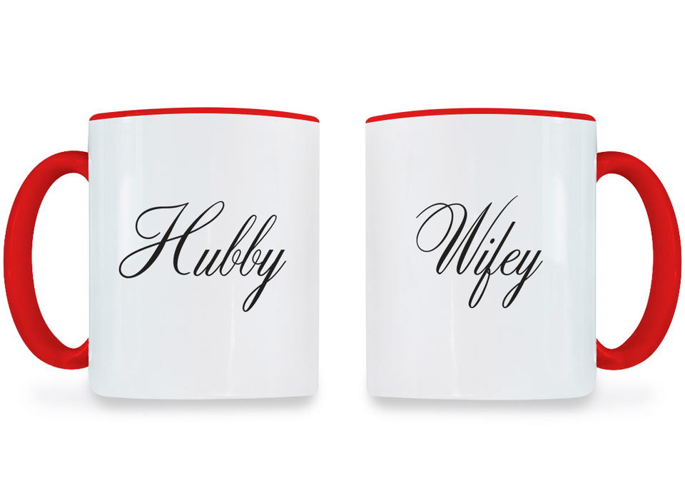 Hubby and Wifey - Couple Coffee Mugs