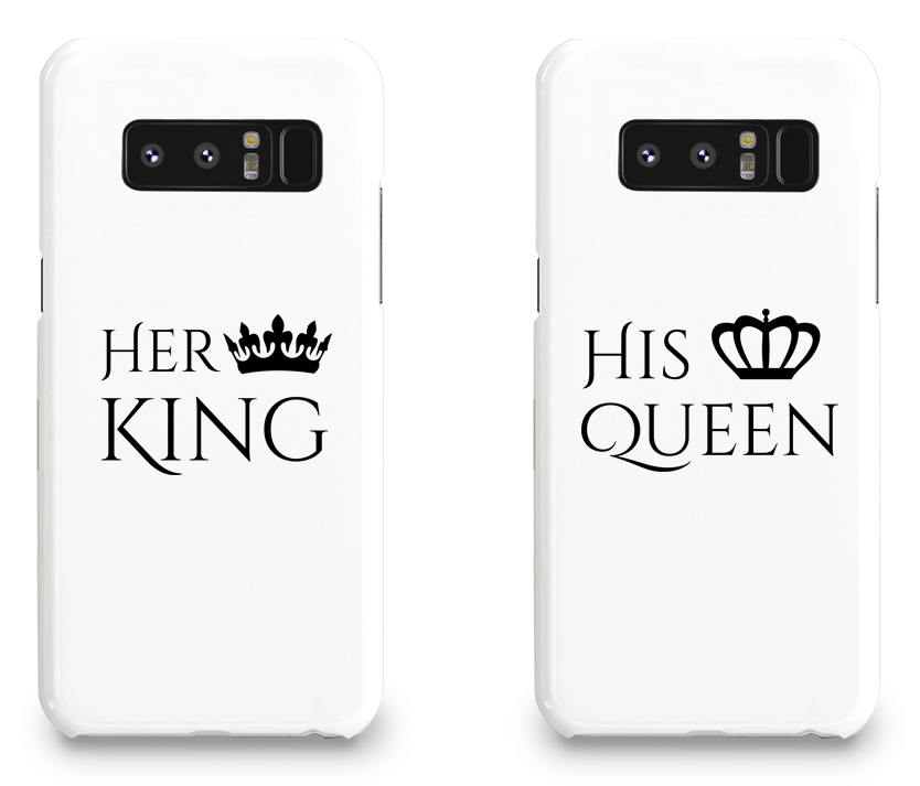 Her King and His Queen - Couple Matching Phone Cases