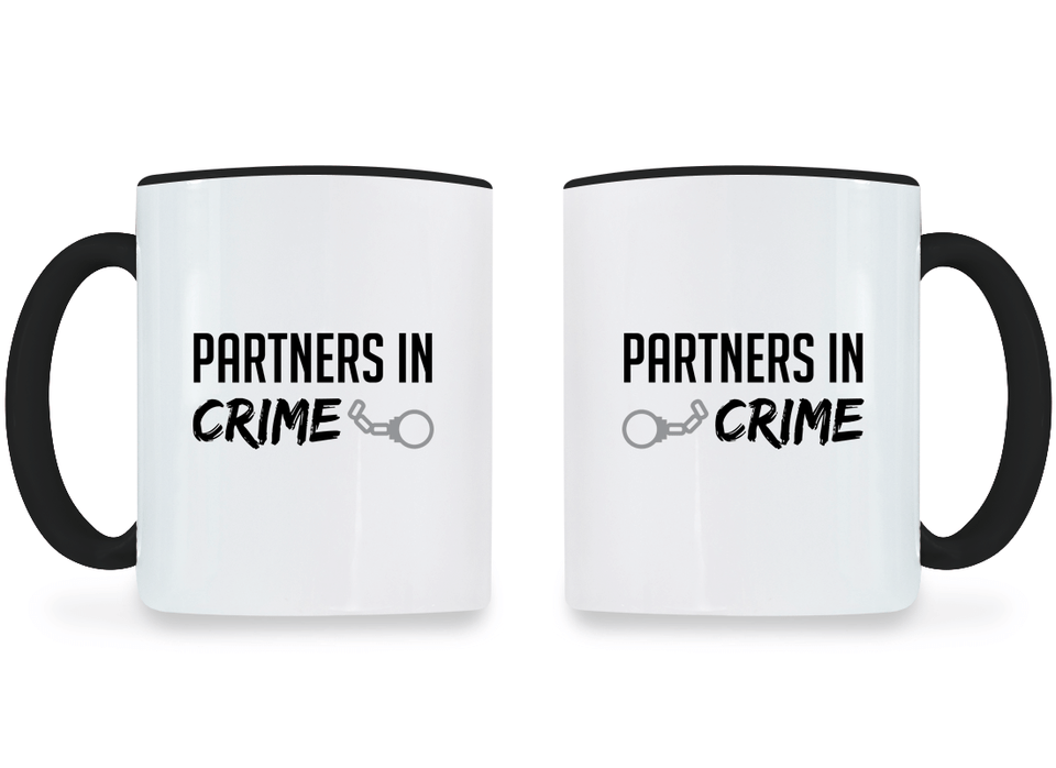 Partners in Crime - Couple Coffee Mugs