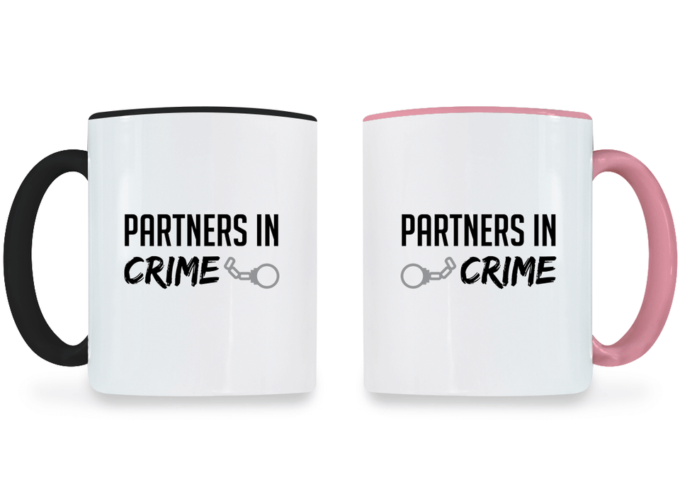 Partners in Crime - Couple Coffee Mugs