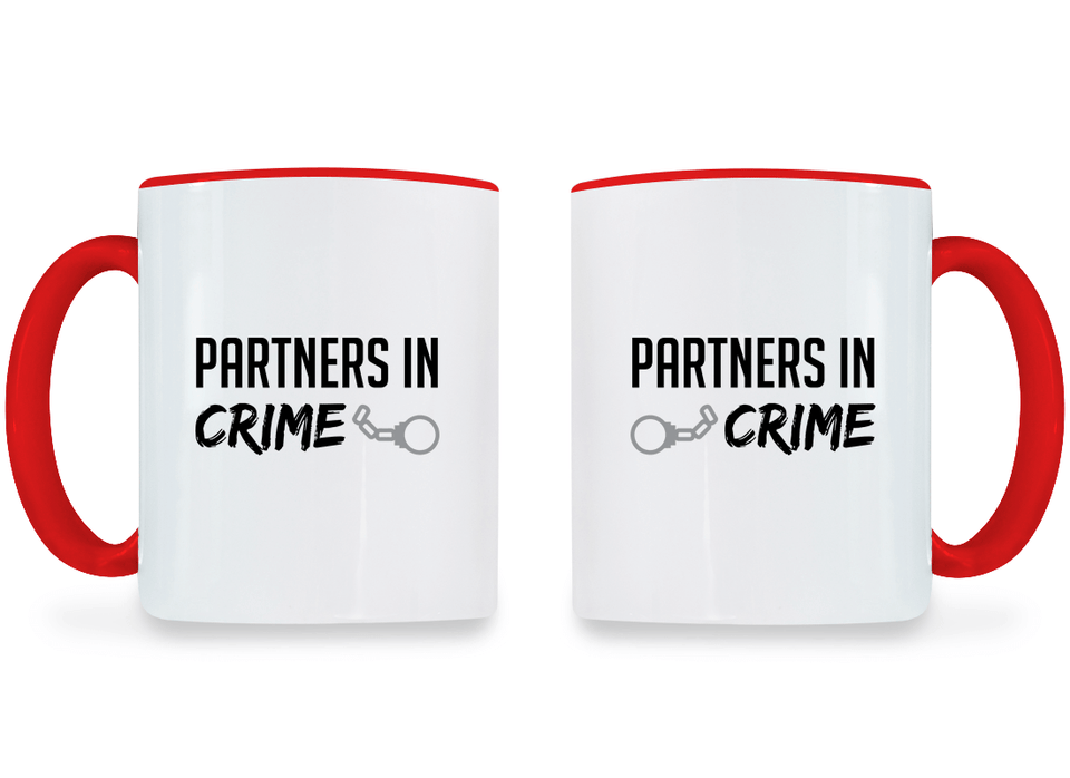 Partners in Crime - Couple Coffee Mugs