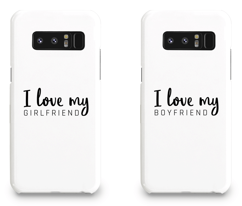 I Love My Girlfriend and Boyfriend - Couple Matching Phone Cases