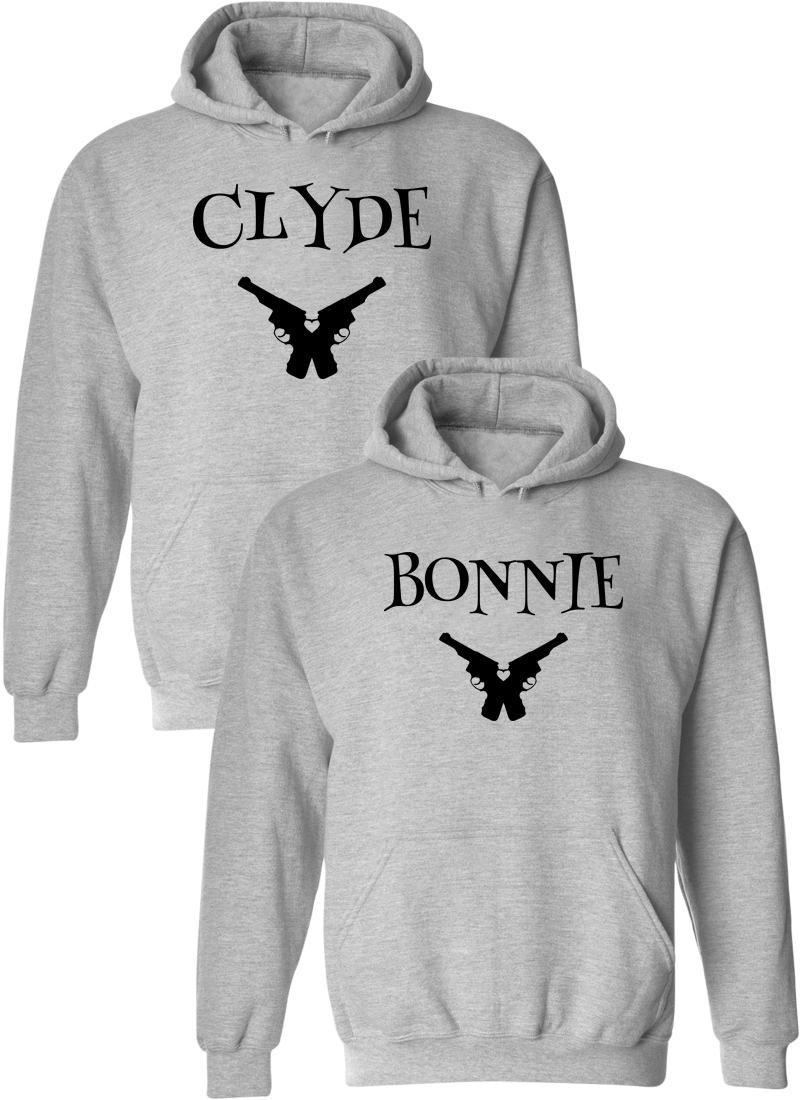 Bonnie and clyde matching hoodies hotsell