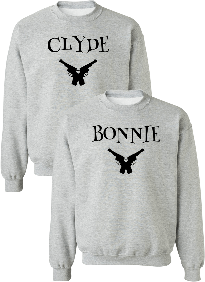 Bonnie and 2025 clyde hoodie set