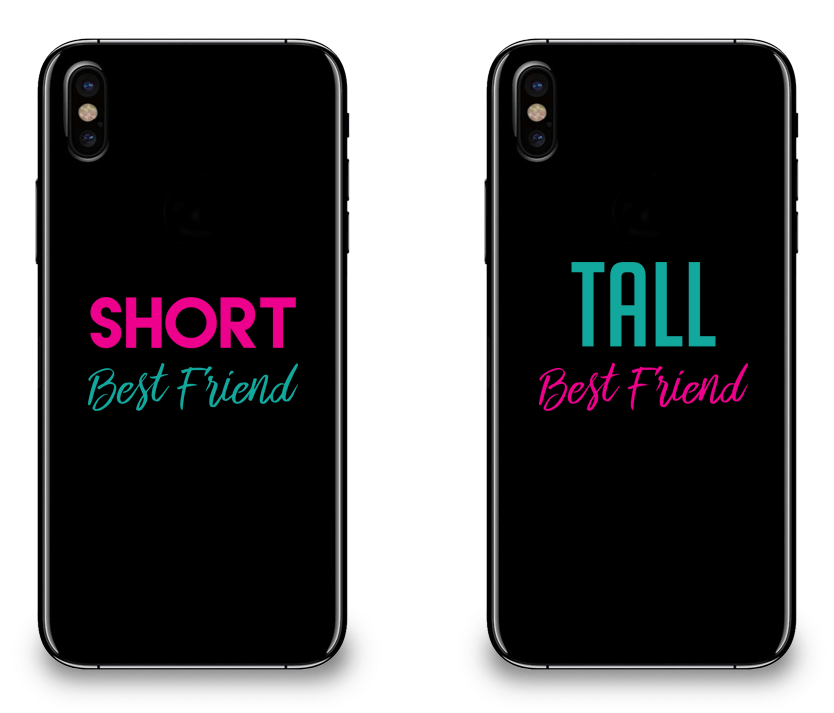 Short & Tall Best Friend - BFF Matching iPhone X Cases