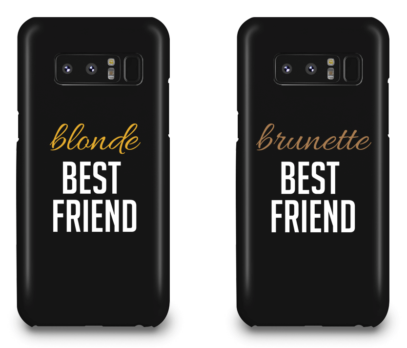 Blonde & Brunette Best Friend - BFF Matching Phone Cases