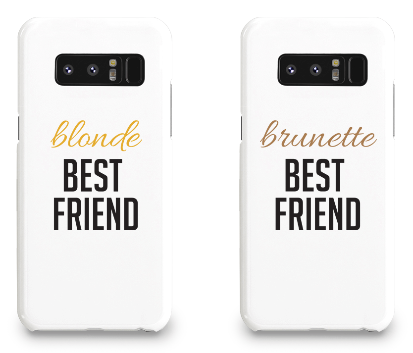 Blonde & Brunette Best Friend - BFF Matching Phone Cases