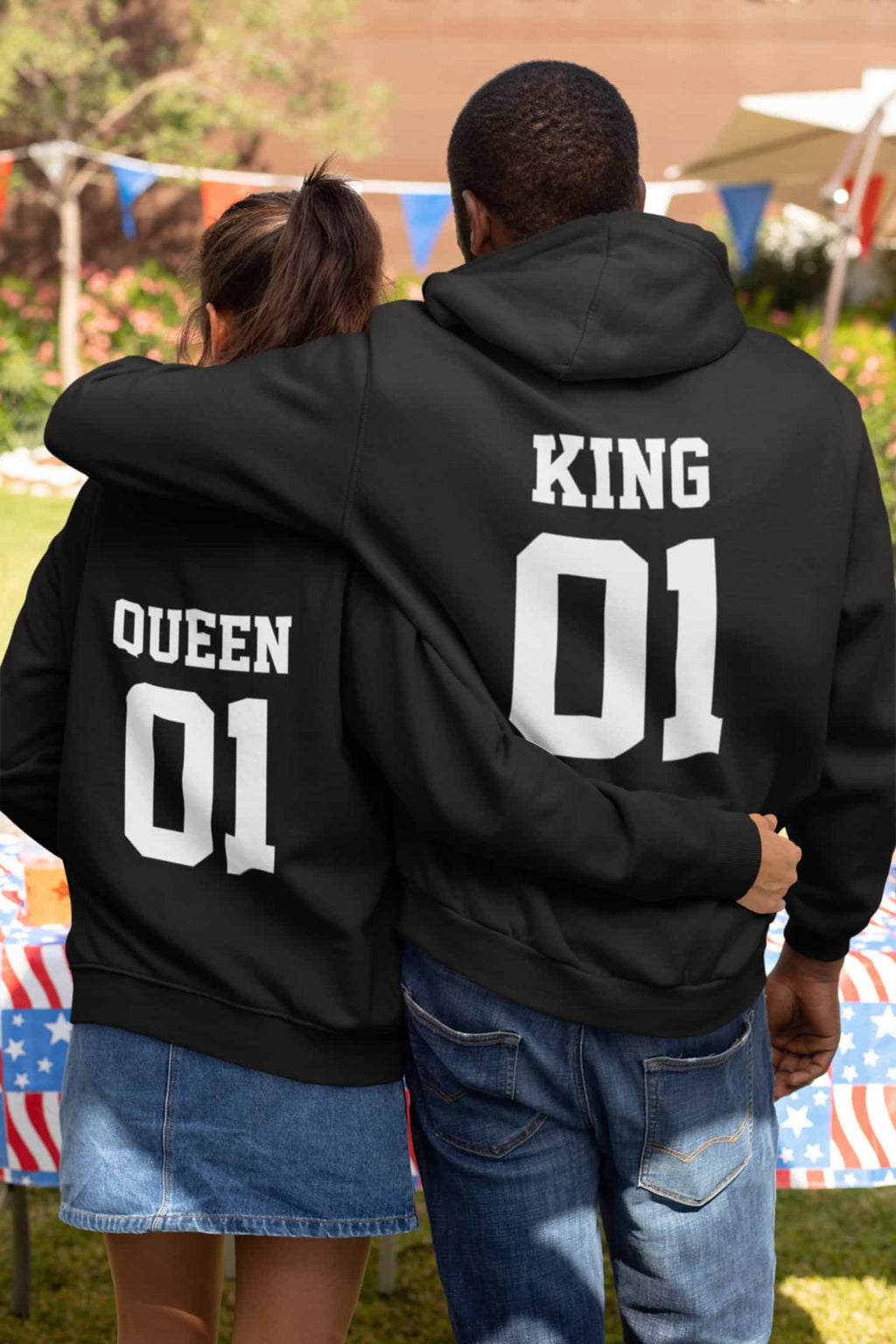 King Queen Hoodies King Queen Set Couples Matching Couples 