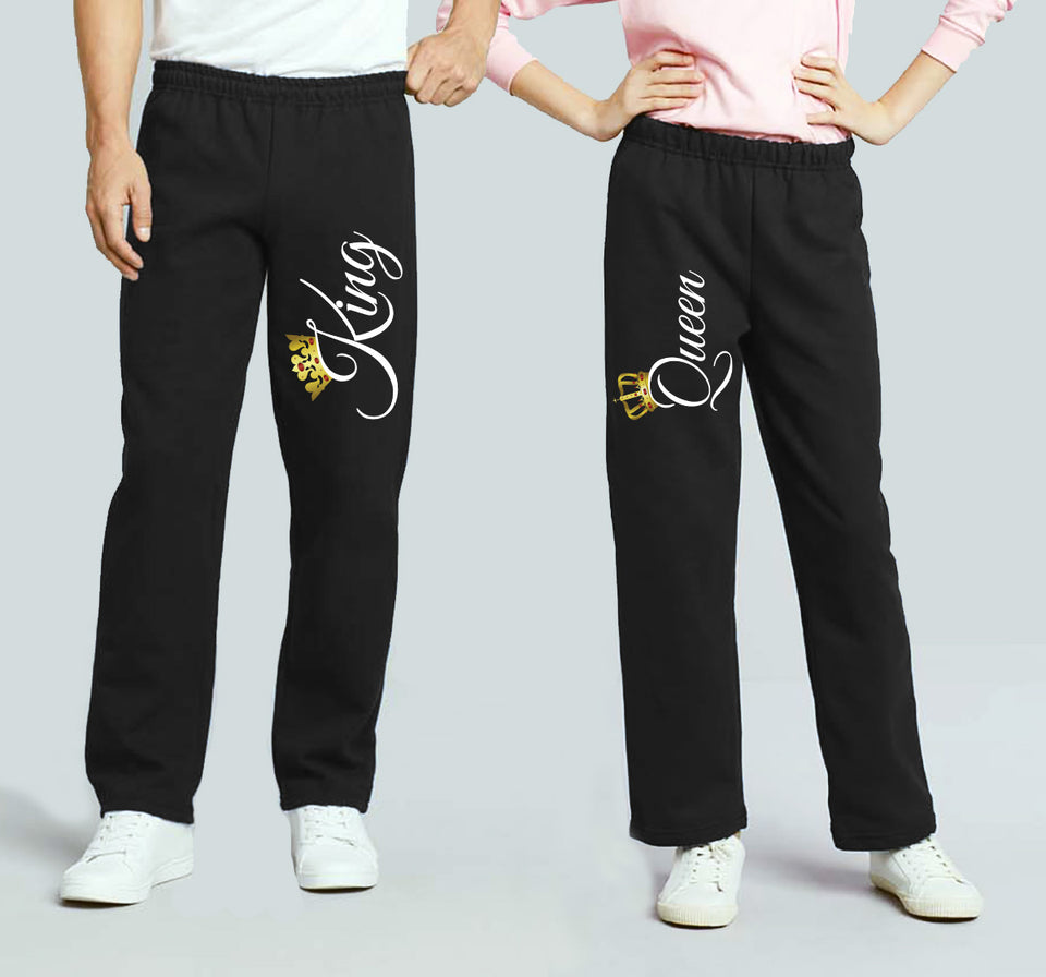 King & Queen - Couple Matching Sweatpants