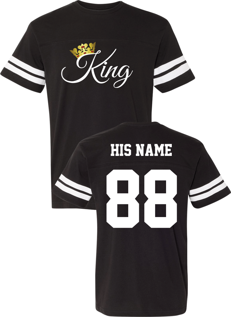 King and Queen Couple Sports Jersey