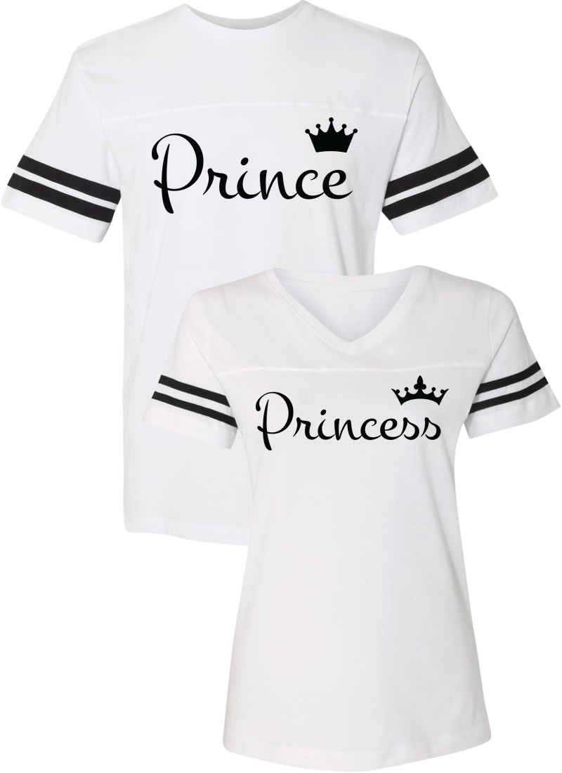 Prince and Princess Couple Sports Jersey