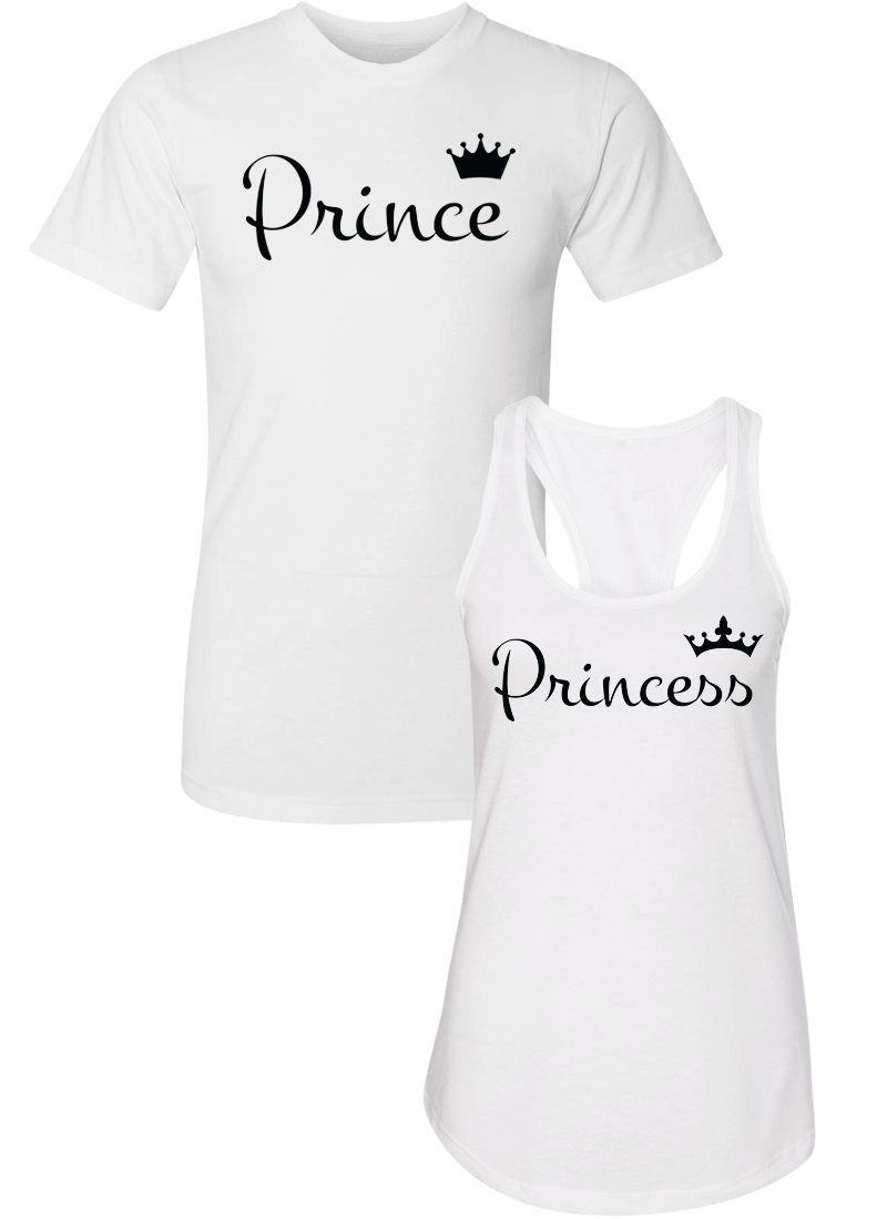 Prince and Princess - Couple Shirt Racerback