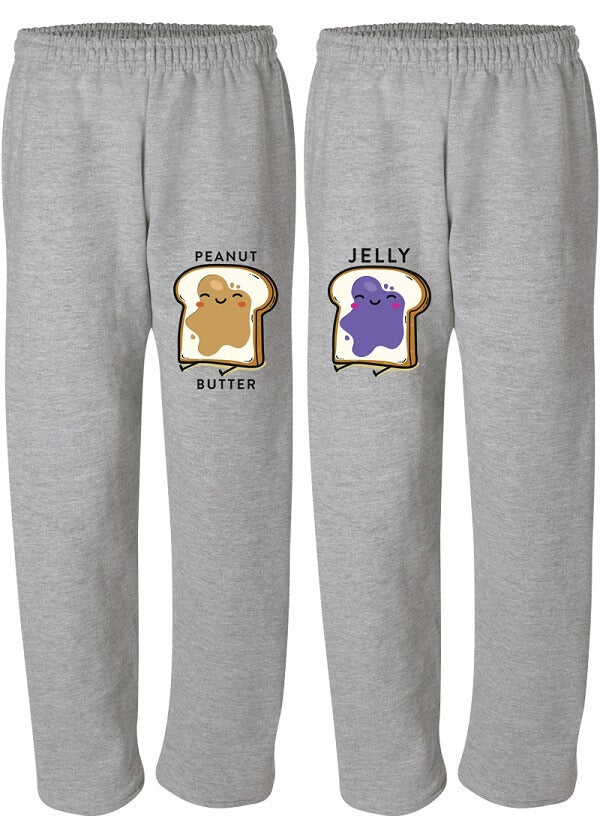 Peanut Butter & Jelly - Couple Matching Sweatpants