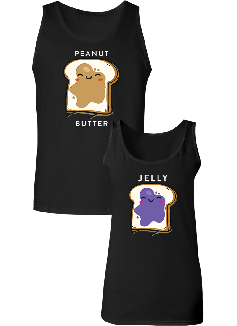Peanut Butter and Jelly Couple Tanks