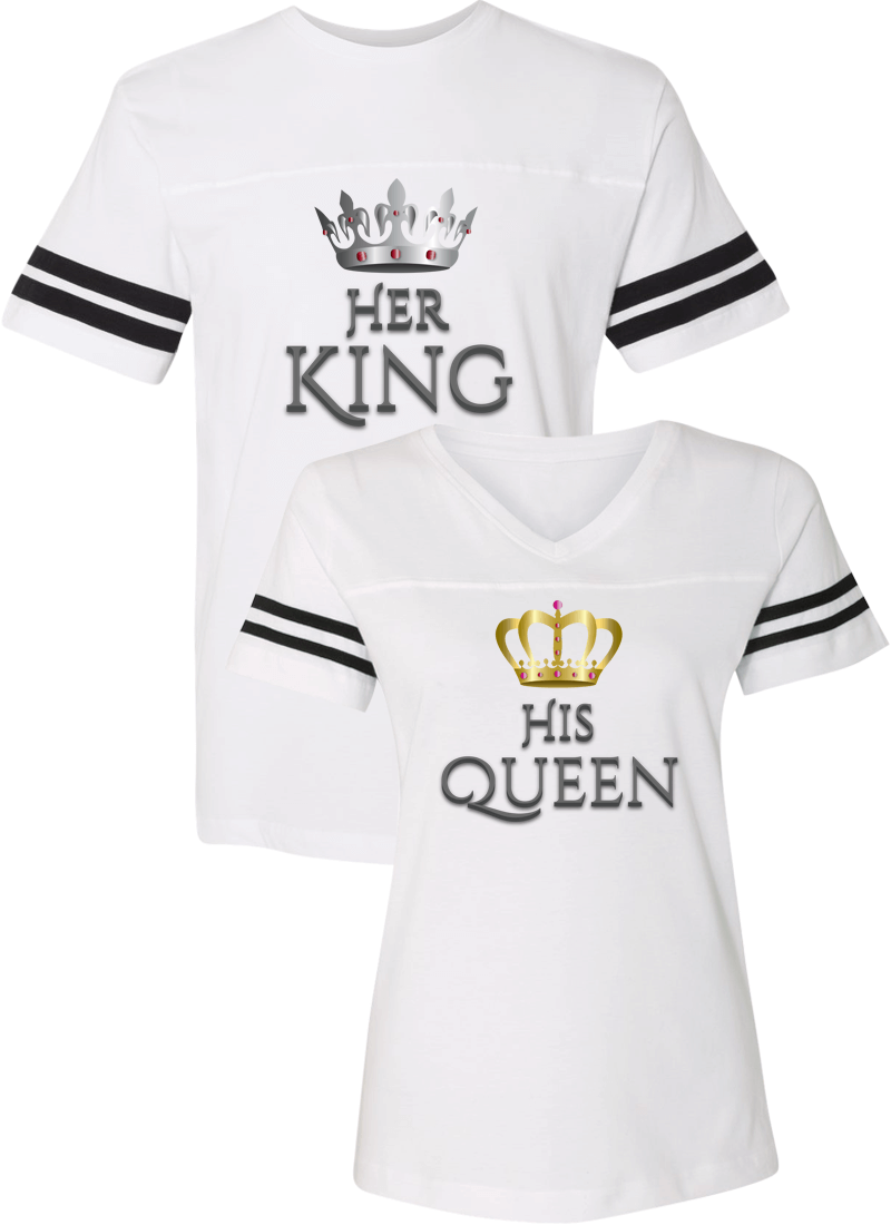 Her King and His Queen Couple Sports Jersey