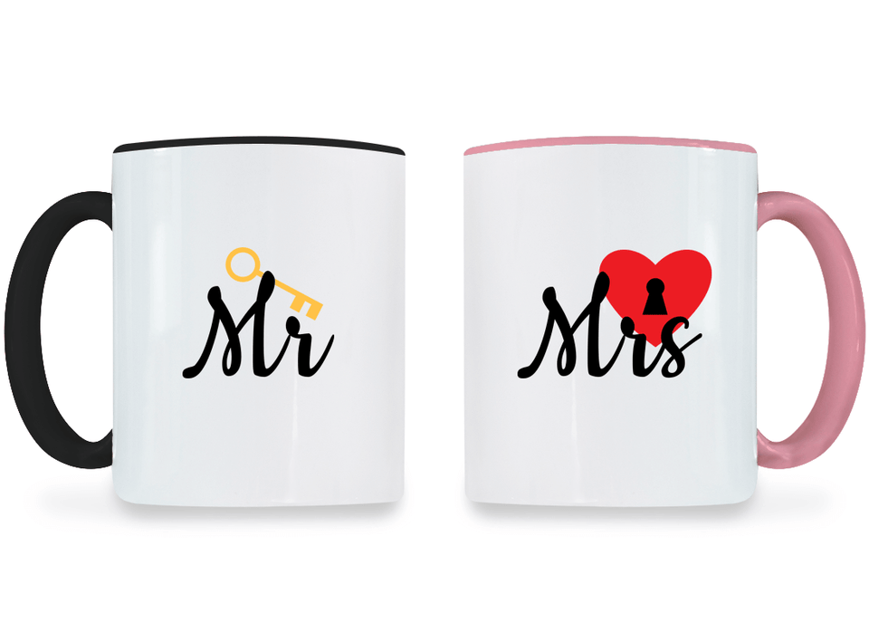 Mr. and Mrs. - Couple Coffee Mugs