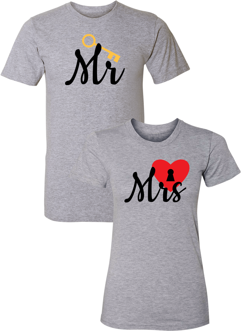 Mr. and Mrs. Couple Matching Shirts