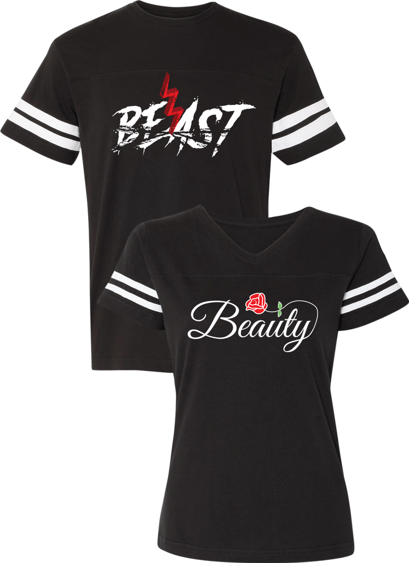 Beast and Beauty Couple Sports Jersey