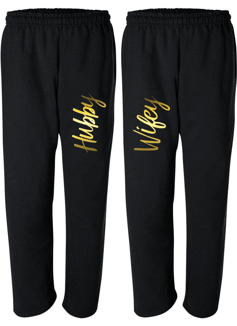 Hubby & Wifey - Couple Matching Sweatpants