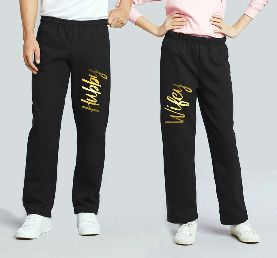 Hubby & Wifey - Couple Matching Sweatpants