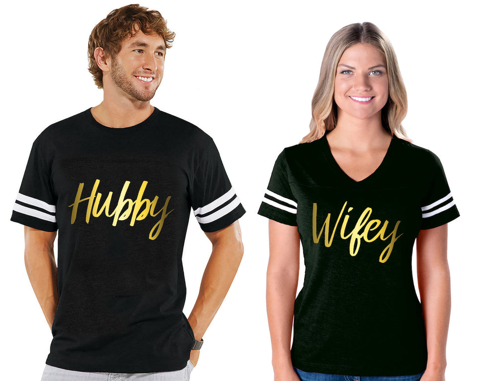 Hubby & Wifey - Couple Cotton Jerseys