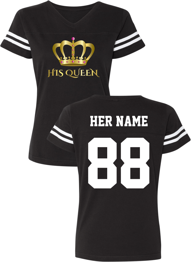 Her King & His Queen - Couple Cotton Jerseys