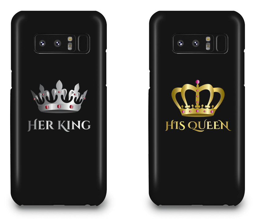 Her King and His Queen - Couple Matching Phone Cases