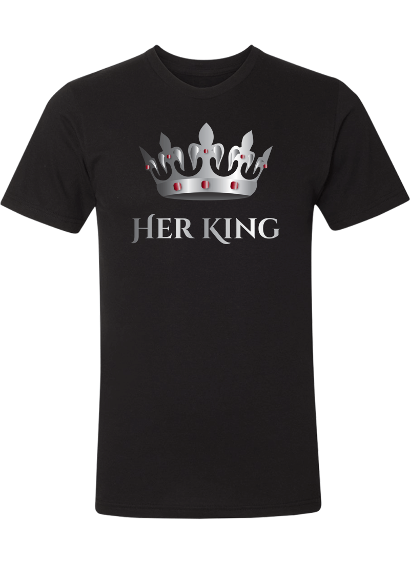 Her King & His Queen - Couple Shirt & Racerback