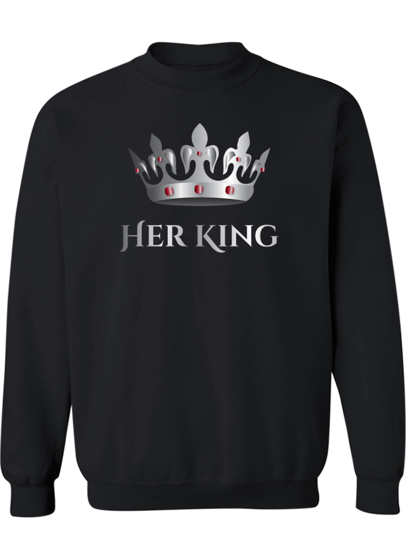 Her King & His Queen - Couple Sweatshirts