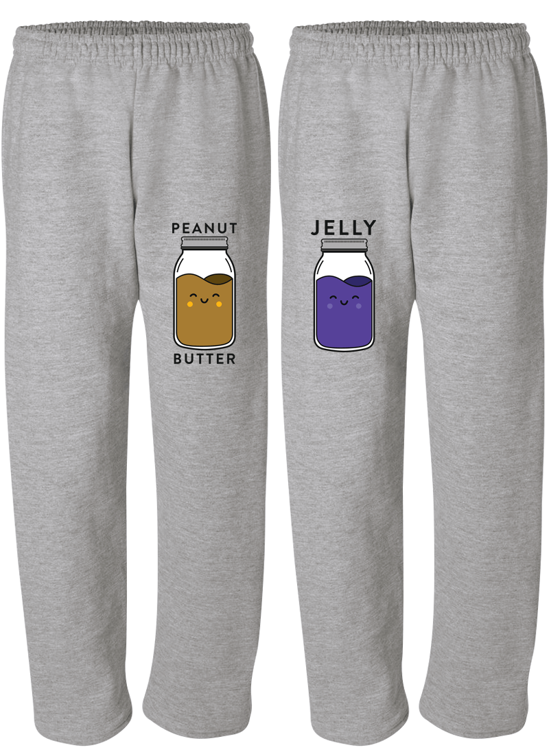 Peanut Butter & Jelly - Couple Matching Sweatpants