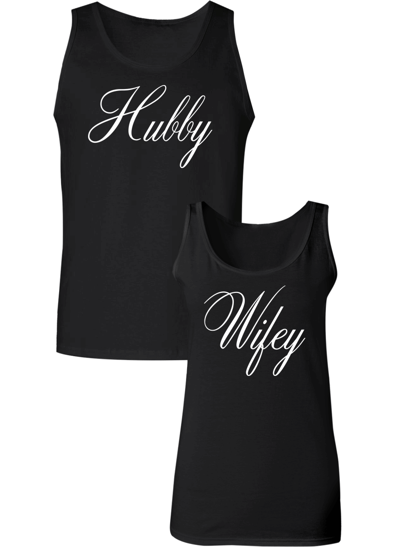 Hubby and Wifey Couple Tanks