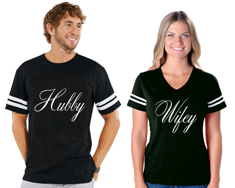 Hubby & Wifey - Couple Cotton Jerseys