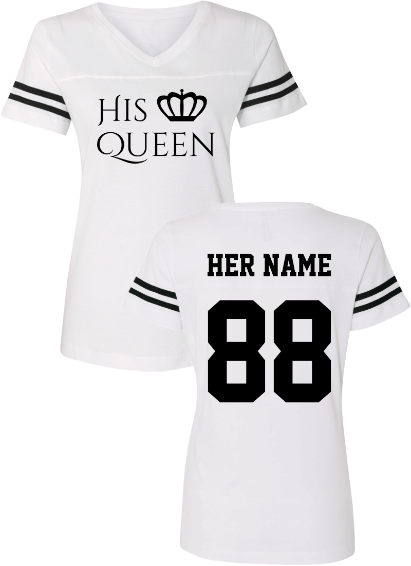 Her King & His Queen - Couple Cotton Jerseys