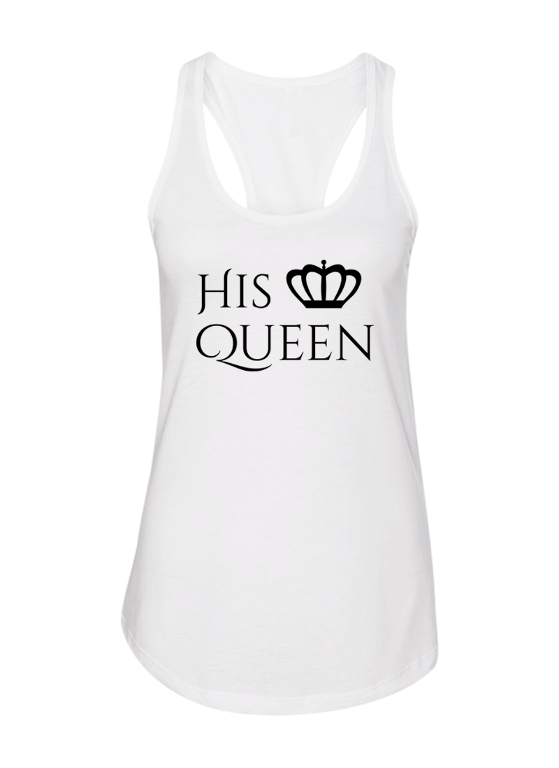 Her King & His Queen - Couple Shirt & Racerback