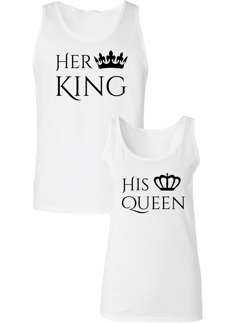 Her King and His Queen Couple Tanks
