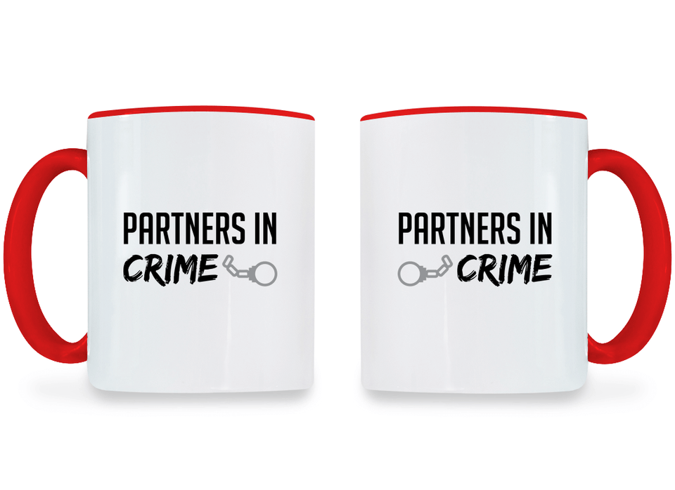 Partners in Crime - Couple Coffee Mugs