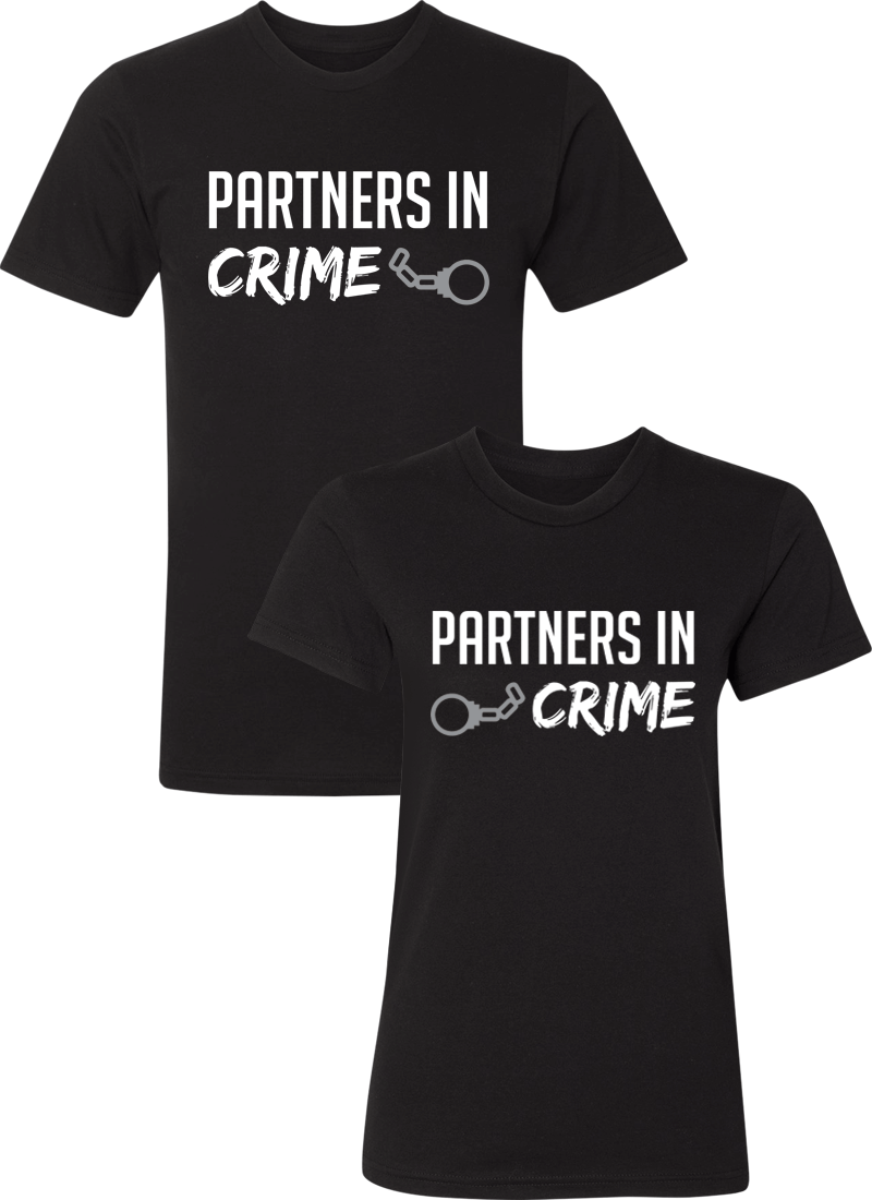 Partners in Crime Couple Matching Shirts