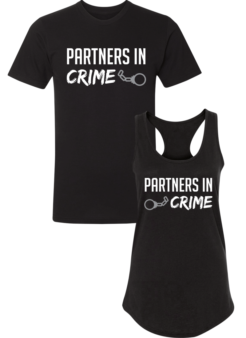 Partners in Crime - Couple Shirt Racerback
