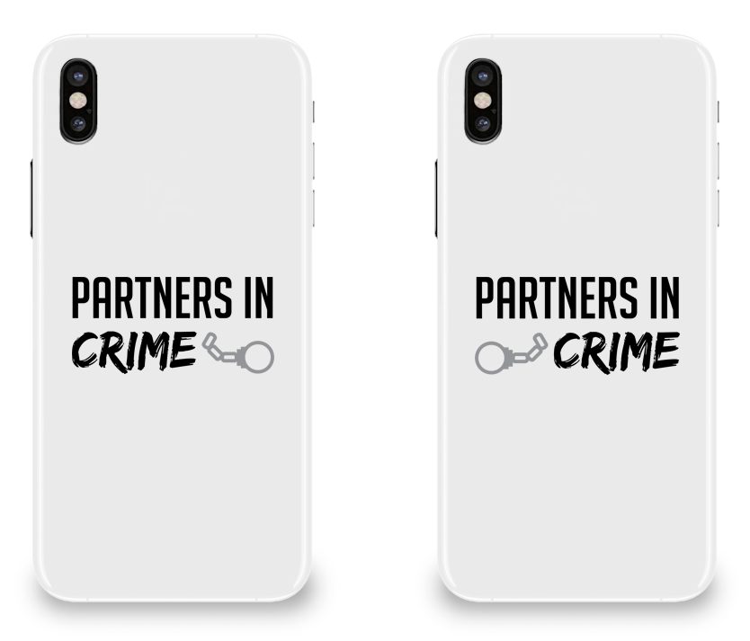 Partners in Crime - Couple Matching iPhone X Cases