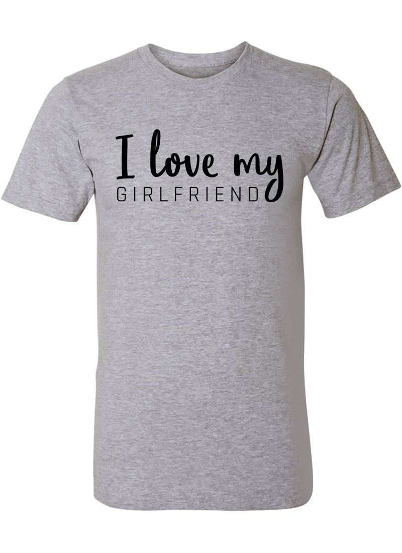 I Love My Girlfriend & Boyfriend - Couple Shirt & Racerback