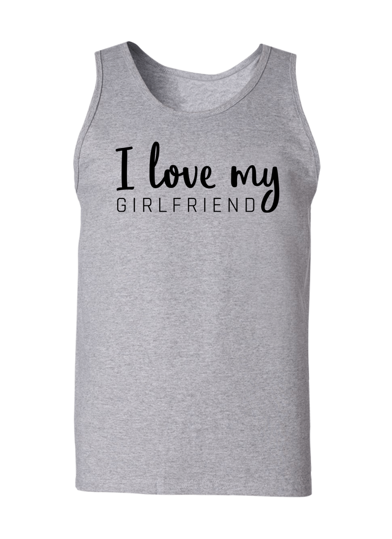 I Love My Girlfriend & Boyfriend - Couple Tank Tops