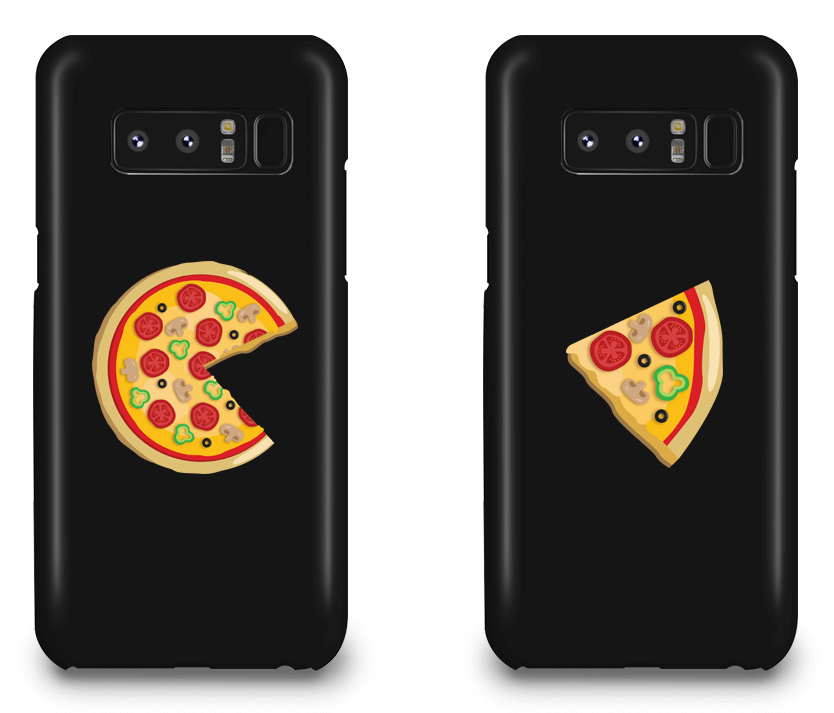 Piece Pizza and Slice - Couple Matching Phone Cases