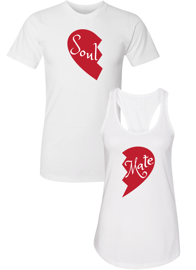 Soul and Mate - Couple Shirt Racerback